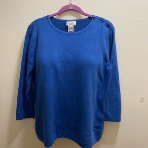 Talbots womens royal blue sweater